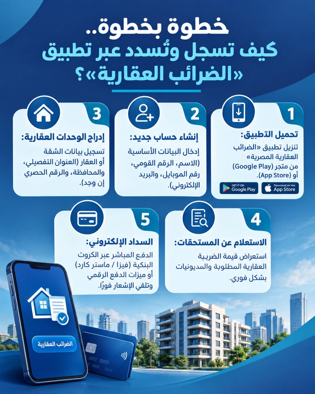 1.2 مليون مستفيد.. كيف تُسدد التزاماتك عبر تطبيق «الضرائب العقارية» على الموبايل؟