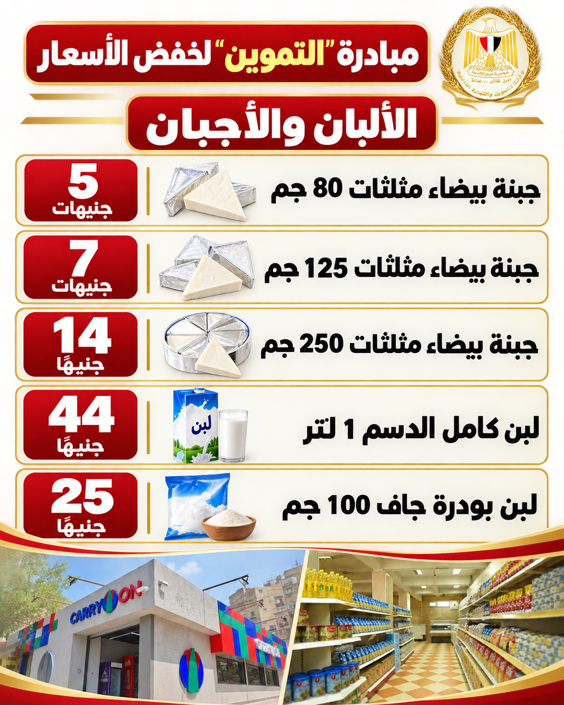 إضافة سلع جديدة في مبادرة التموين لخفض الأسعار.. إليك القائمة