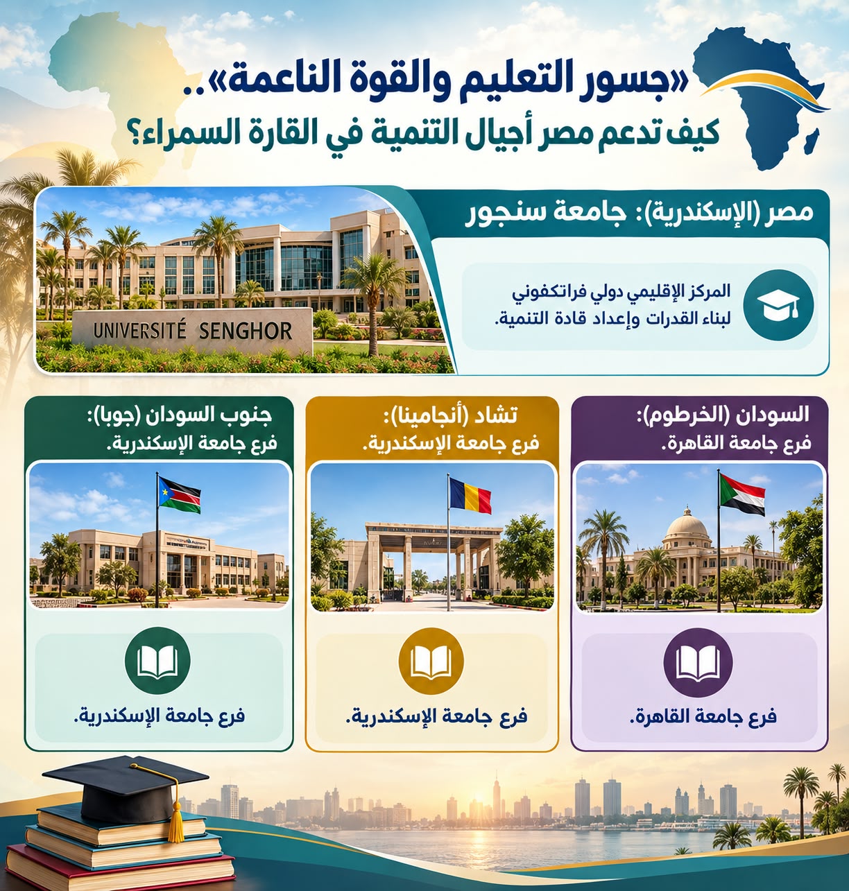 مقر جديد لجامعة «سنجور» بالإسكندرية.. ما شروط التقديم والقبول؟